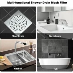 ZOLGINAH 30 Pcs Collecteur De Cheveux,Filtre Évier De Cuisine,Filtre Drain De Douche,Attrape Cheveux Douche,Filtre Cheveux Douche De Tissu Non Tissé Pour évier De Douche,Douche,Baignoire(Diamètre : 9cm) 10 ZOLGINAH 30 Pcs Collecteur De Cheveux,Filtre Évier De Cuisine,Filtre Drain De Douche,Attrape Cheveux Douche,Filtre Cheveux Douche De Tissu Non Tissé Pour évier De Douche,Douche,Baignoire(Diamètre : 9cm) -Promos Raccord d'arrosage Magasin 59346310 4