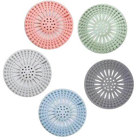 ZOLGINAH 5 Bouchons Anti-Cheveux En Silicone Durable, Filtre évier Cuisine, Filtre à évier, Grille Pour Evier Cuisine, Faciles à Nettoyer Et à Installer, Convient Pour La Cuisine Et La Salle De Bain 3 ZOLGINAH 5 Bouchons Anti-Cheveux En Silicone Durable, Filtre évier Cuisine, Filtre à évier, Grille Pour Evier Cuisine, Faciles à Nettoyer Et à Installer, Convient Pour La Cuisine Et La Salle De Bain