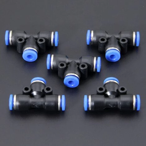 TRIOMPHE 5pcs Jonction En T Tuyau De Raccords Rapides Pneumatiques à 3 Voies Connecteur Push-in Tuyau D'arrosage Raccord De Tuyau Connecteur De Robinet-12mm,T-Audace 7 TRIOMPHE 5pcs Jonction En T Tuyau De Raccords Rapides Pneumatiques à 3 Voies Connecteur Push-in Tuyau D'arrosage Raccord De Tuyau Connecteur De Robinet-12mm,T-Audace – Image 5