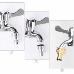 CATHERINE 4 Pièces Raccords De Robinet De Tuyau D'arrosage En Laiton, Sucettes Femelles à 6 Points Pour Ferme De Jardin -Promos Raccord d'arrosage Magasin 59462964 5