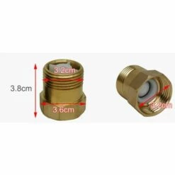 LTS FAFA Ensemble De Raccords En Laiton Clapets Anti-retour En Laiton (2 Pièces), Or, 1" -Promos Raccord d'arrosage Magasin 59654773 2