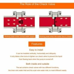 LTS FAFA Ensemble De Raccords En Laiton Clapets Anti-retour En Laiton (2 Pièces), Or, 1" -Promos Raccord d'arrosage Magasin 59654773 5