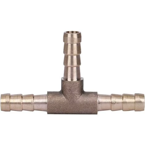 DECKON Raccord En Laiton De Tuyau De Carburant De Manière à 3 Voies En T Pour Tuyau De Gaz à Air Comprimé(6mm) 3 DECKON Raccord En Laiton De Tuyau De Carburant De Manière à 3 Voies En T Pour Tuyau De Gaz à Air Comprimé(6mm)