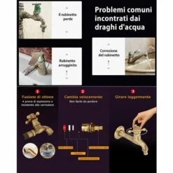 Cisea Robinet De Jardin Robinet Machine à Laver Robinet D'eau En Laiton Massif Vintage Robinet Mural Robinets D'évier De Cuisine Mitigeur Filetage D'Entrée G 4/ 6 (Long) 10 Cisea Robinet De Jardin Robinet Machine à Laver Robinet D'eau En Laiton Massif Vintage Robinet Mural Robinets D'évier De Cuisine Mitigeur Filetage D'Entrée G 4/ 6 (Long) -Promos Raccord d'arrosage Magasin 60003188 4