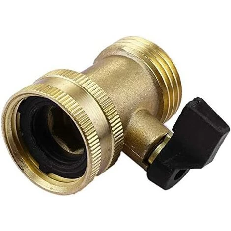 Cisea 2 Pack Soupape D'arrêt En Laiton Pour Tuyau D'arrosage, 3/4 ''Adaptateur De Tuyau D'arrêt Pour Robinet à Tournant Sphérique à Filetage 6 Cisea 2 Pack Soupape D'arrêt En Laiton Pour Tuyau D'arrosage, 3/4 ''Adaptateur De Tuyau D'arrêt Pour Robinet à Tournant Sphérique à Filetage – Image 4
