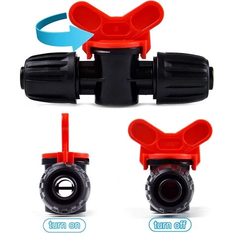 Cisea 20 Pièces Vanne Commutateur D'Irrigation Goutte Tube D'Irrigation PE 16 Mm Raccords Verrouillage Barbelés Vannes Connecteurs Tuyau Vanne Barbelée Jardin - Arrêter/Activer Le Débit D'eau 5 Cisea 20 Pièces Vanne Commutateur D'Irrigation Goutte Tube D'Irrigation PE 16 Mm Raccords Verrouillage Barbelés Vannes Connecteurs Tuyau Vanne Barbelée Jardin - Arrêter/Activer Le Débit D'eau – Image 3