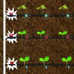 Cisea 10 Pièces Robinet De Jardin Pour Tuyau, Tuyau Vanne D'irrigation, Robinet D'arrêt Raccord En Plastique, Plastique Robinet De Jardin, Pour Le Contrôle De La Vanne D'eau De Jardin Extérieur -Promos Raccord d'arrosage Magasin 60003194 3