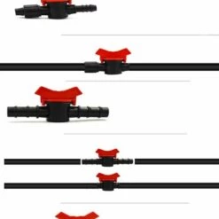 Cisea 10 Pièces Robinet De Jardin Pour Tuyau, Tuyau Vanne D'irrigation, Robinet D'arrêt Raccord En Plastique, Plastique Robinet De Jardin, Pour Le Contrôle De La Vanne D'eau De Jardin Extérieur -Promos Raccord d'arrosage Magasin 60003194 4