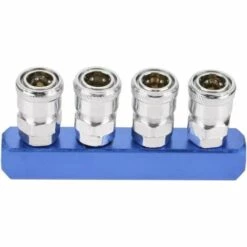 DENUOTOP Raccords 12mm Raccord Rapide Pneumatique Connecteur Filetage Femelle à Montage 2/3/4/5 Voie Pour Connexion Pneumatiques Et Tuyau D'Air(4 Voie)