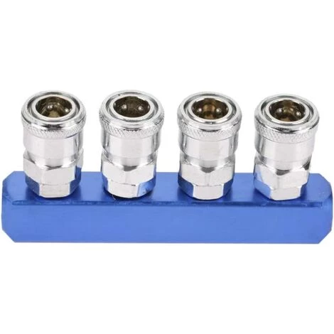 DENUOTOP Raccords 12mm Raccord Rapide Pneumatique Connecteur Filetage Femelle à Montage 2/3/4/5 Voie Pour Connexion Pneumatiques Et Tuyau D'Air(4 Voie) 3 DENUOTOP Raccords 12mm Raccord Rapide Pneumatique Connecteur Filetage Femelle à Montage 2/3/4/5 Voie Pour Connexion Pneumatiques Et Tuyau D'Air(4 Voie)