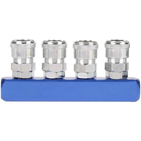 DENUOTOP Raccords 12mm Raccord Rapide Pneumatique Connecteur Filetage Femelle à Montage 2/3/4/5 Voie Pour Connexion Pneumatiques Et Tuyau D'Air(4 Voie) 4 DENUOTOP Raccords 12mm Raccord Rapide Pneumatique Connecteur Filetage Femelle à Montage 2/3/4/5 Voie Pour Connexion Pneumatiques Et Tuyau D'Air(4 Voie) – Image 2