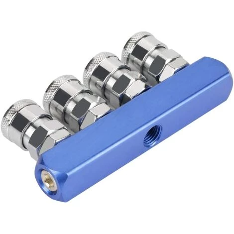 DENUOTOP Raccords 12mm Raccord Rapide Pneumatique Connecteur Filetage Femelle à Montage 2/3/4/5 Voie Pour Connexion Pneumatiques Et Tuyau D'Air(4 Voie) 5 DENUOTOP Raccords 12mm Raccord Rapide Pneumatique Connecteur Filetage Femelle à Montage 2/3/4/5 Voie Pour Connexion Pneumatiques Et Tuyau D'Air(4 Voie) – Image 3