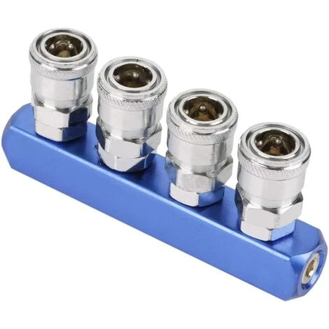 DENUOTOP Raccords 12mm Raccord Rapide Pneumatique Connecteur Filetage Femelle à Montage 2/3/4/5 Voie Pour Connexion Pneumatiques Et Tuyau D'Air(4 Voie) 6 DENUOTOP Raccords 12mm Raccord Rapide Pneumatique Connecteur Filetage Femelle à Montage 2/3/4/5 Voie Pour Connexion Pneumatiques Et Tuyau D'Air(4 Voie) – Image 4