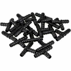 MINKUROW Lot De 20 Fixations PE16 Barb Drip Tee Connecteur Femelle Noir Pour Jardin : 16 Mm -Promos Raccord d'arrosage Magasin 60013845 3