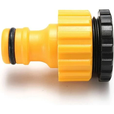 MINKUROW 6 Pièces 2 En 1 Adaptateur Raccord Connexion Nez De Robinet 1/2" Et 3/4" Vers Connecteur Rapide Pour Tuyau D'arrosage Jaune 7 MINKUROW 6 Pièces 2 En 1 Adaptateur Raccord Connexion Nez De Robinet 1/2" Et 3/4" Vers Connecteur Rapide Pour Tuyau D'arrosage Jaune – Image 5