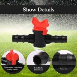 AOUGO 10 PCS Robinet De Jardin Pour Tuyau, Tuyau Vanne D'irrigation Raccord Tuyau 16mm Robinet D'arrêt Raccord En Plastique Pour Le Contrôle Extérieur De La Vanne D'eau De Jardin 9 AOUGO 10 PCS Robinet De Jardin Pour Tuyau, Tuyau Vanne D'irrigation Raccord Tuyau 16mm Robinet D'arrêt Raccord En Plastique Pour Le Contrôle Extérieur De La Vanne D'eau De Jardin -Promos Raccord d'arrosage Magasin 60281811 3