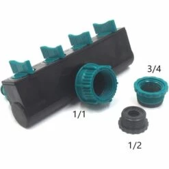 AOUGO 4 Voies Distributeur D'eau Séparateur De Tuyau Connecteur De Tuyau D'arrosage Connecteur En Y Séparateur D'eau Du Robinet -Promos Raccord d'arrosage Magasin 60282047 5