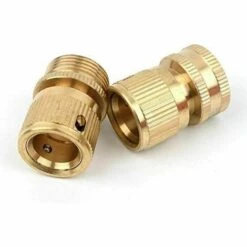 AOUGO Filetage Mâle 3/4" Filetage Femelle En Laiton Connecteurs Rapides Accessoires D'irrigation De Jardin Raccords De Tuyauterie De Lavage De Voiture -Promos Raccord d'arrosage Magasin 60282250 5