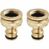 AOUGO 2 Pièces Connecteur De Robinet En Laiton Jardin, Accessoires De Connecteur De Tuyau D'Arrosage Connecteur De Tuyau D'Eau 3/4 Pouce, Adapté Au Robinet De Tuyau D'Arrosage, Arroseur De Pelouse 1 AOUGO 2 Pièces Connecteur De Robinet En Laiton Jardin, Accessoires De Connecteur De Tuyau D'Arrosage Connecteur De Tuyau D'Eau 3/4 Pouce, Adapté Au Robinet De Tuyau D'Arrosage, Arroseur De Pelouse -Promos Raccord d'arrosage Magasin 60282336 1
