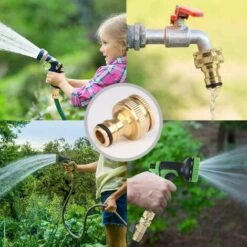 AOUGO 2 Pièces Connecteur De Robinet En Laiton Jardin, Accessoires De Connecteur De Tuyau D'Arrosage Connecteur De Tuyau D'Eau 3/4 Pouce, Adapté Au Robinet De Tuyau D'Arrosage, Arroseur De Pelouse 9 AOUGO 2 Pièces Connecteur De Robinet En Laiton Jardin, Accessoires De Connecteur De Tuyau D'Arrosage Connecteur De Tuyau D'Eau 3/4 Pouce, Adapté Au Robinet De Tuyau D'Arrosage, Arroseur De Pelouse -Promos Raccord d'arrosage Magasin 60282336 3