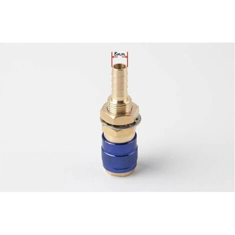 Connecteurs Rapides,LITZEE 2Pcs 8mm Connecteur Rapide De Gaz Et D'Eau Raccord Rapide Oxygene Raccord Tig Adaptateur Refroidi à L'Eau Pour Torche De Soudage MIG TIG Accessoires 4 Connecteurs Rapides,LITZEE 2Pcs 8mm Connecteur Rapide De Gaz Et D'Eau Raccord Rapide Oxygene Raccord Tig Adaptateur Refroidi à L'Eau Pour Torche De Soudage MIG TIG Accessoires – Image 2