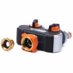 CATHERINE Inverseur De Robinet De Jardin, Connecteur En Y, 3/4" Pour Connecter 2 Appareils, Robinet De Jardin à Double Sortie, Adaptateur De Robinet, Connecteur En Métal 1/2" Inclus -Promos Raccord d'arrosage Magasin 60577919 3