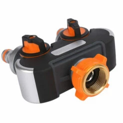 CATHERINE Inverseur De Robinet De Jardin, Connecteur En Y, 3/4" Pour Connecter 2 Appareils, Robinet De Jardin à Double Sortie, Adaptateur De Robinet, Connecteur En Métal 1/2" Inclus -Promos Raccord d'arrosage Magasin 60577919 4