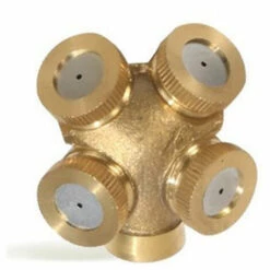 FONTAINEBLEAU 4 Trous Professional Buse De Brumisation Laiton Spray Brumisateur Buses Jardin Arroseurs Raccord De Tuyau D'eau Connecteur Pour Jardinage Et Agriculture,une Pièce,Fonepro