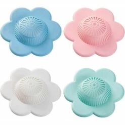 Cisea Accessoire Pour évier Filtre De Vidange D'évier De Cuisine En Forme De Fleur égout Salle De Bain Siphon De Sol 4-pack