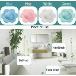 Cisea Accessoire Pour évier Filtre De Vidange D'évier De Cuisine En Forme De Fleur égout Salle De Bain Siphon De Sol 4-pack -Promos Raccord d'arrosage Magasin 60688875 3