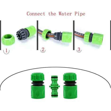 NAXUNNN Raccord Tuyau D'Arrosage,Connecteur Arrosage Accessoires De Tuyau (6 Raccord De Tuyau Rapide, 3 Raccord Mâle Double), Kit De Connexion Rapide Et Facile. 7 NAXUNNN Raccord Tuyau D'Arrosage,Connecteur Arrosage Accessoires De Tuyau (6 Raccord De Tuyau Rapide, 3 Raccord Mâle Double), Kit De Connexion Rapide Et Facile. – Image 5