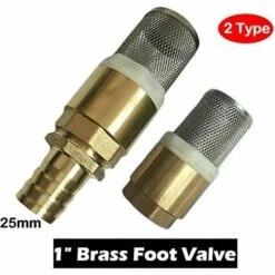 TOPHOMER 88 X 37mm Clapet Crepine Anti Retour 1'' - Avec Cr¨¦pine En Acier Inoxydable Et Vanne ¨¤ Sens Unique/Vanne Non Retour/Clapet Anti-Retour Pompe (Non Queue) -Promos Raccord d'arrosage Magasin 60936032 4