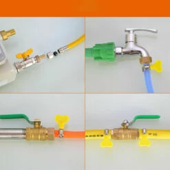 TOPHOMER 1PC 1/8¡±¡Á6mm BSP Laiton Male Filetage Adaptateur Cannel¨¦ Tuyau Raccord Eau Air Gaz -Promos Raccord d'arrosage Magasin 60936459 3