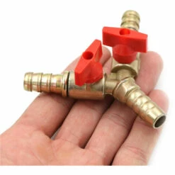 TOPHOMER 3/8"5/16" Laiton Jardin Tuyau Connecteur 3 Voies Y Balle Valve Arrêt D'Eau Vanne Zinc + Plastique -Promos Raccord d'arrosage Magasin 60937031 4