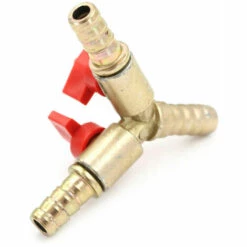 TOPHOMER 3/8"5/16" Laiton Jardin Tuyau Connecteur 3 Voies Y Balle Valve Arrêt D'Eau Vanne Zinc + Plastique -Promos Raccord d'arrosage Magasin 60937031 5
