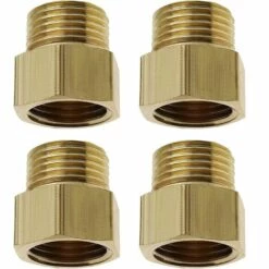 ROSIER Lot De 4 Raccords De Conversion En Laiton Femelle 3/8" Vers 1/4" Mâle Pour Air Eau Gaz Carburant——VEBTles