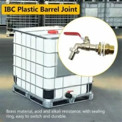 QERSTA Robinet Cuve 1000L,Robinet Recuperateur Eau De Pluie Adaptateur De Cuve 1/2" (13 Mm) Robinet,Adaptateur De Réservoir (1PCS) -Promos Raccord d'arrosage Magasin 61062279 4