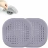ILOVEMILAN Lot De 2 Attrape-cheveux, Couvercle D'évacuation Des Cheveux Pour Douche En Silicone Avec 4 Ventouses Facile à Installer Pour Salle De Bain, Baignoire, Cuisine (gris) -Promos Raccord d'arrosage Magasin 61071857 1