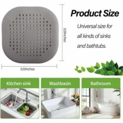 ILOVEMILAN Lot De 2 Attrape-cheveux, Couvercle D'évacuation Des Cheveux Pour Douche En Silicone Avec 4 Ventouses Facile à Installer Pour Salle De Bain, Baignoire, Cuisine (gris) 10 ILOVEMILAN Lot De 2 Attrape-cheveux, Couvercle D'évacuation Des Cheveux Pour Douche En Silicone Avec 4 Ventouses Facile à Installer Pour Salle De Bain, Baignoire, Cuisine (gris) -Promos Raccord d'arrosage Magasin 61071857 4