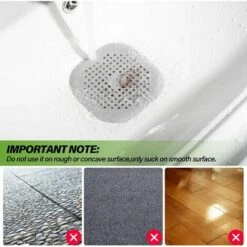 ILOVEMILAN Lot De 2 Attrape-cheveux, Couvercle D'évacuation Des Cheveux Pour Douche En Silicone Avec 4 Ventouses Facile à Installer Pour Salle De Bain, Baignoire, Cuisine (gris) 11 ILOVEMILAN Lot De 2 Attrape-cheveux, Couvercle D'évacuation Des Cheveux Pour Douche En Silicone Avec 4 Ventouses Facile à Installer Pour Salle De Bain, Baignoire, Cuisine (gris) -Promos Raccord d'arrosage Magasin 61071857 5