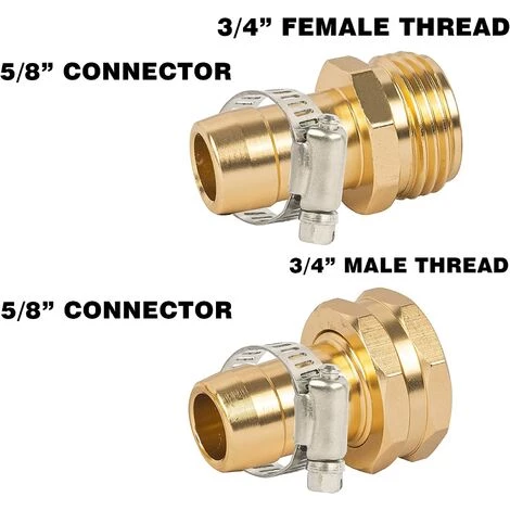 RHAFAYRE Connecteur De Réparation De Tuyau D'arrosage Avec Pinces, Adapté Pour Raccord De Tuyau D'arrosage 3/4" Ou 5/8", Lot De 2 4 RHAFAYRE Connecteur De Réparation De Tuyau D'arrosage Avec Pinces, Adapté Pour Raccord De Tuyau D'arrosage 3/4" Ou 5/8", Lot De 2 – Image 2