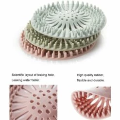 REGALI Extension De Cheveux Couvercle De Vidange De Douche, Lot De 4 Protecteurs De Vidange De Bouchons De Cheveux Pour Baignoire Et Cuisine, Passoire D'évier En Caoutchouc Réutilisable -Promos Raccord d'arrosage Magasin 61205407 4