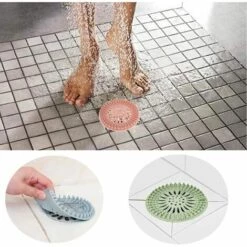 REGALI Extension De Cheveux Couvercle De Vidange De Douche, Lot De 4 Protecteurs De Vidange De Bouchons De Cheveux Pour Baignoire Et Cuisine, Passoire D'évier En Caoutchouc Réutilisable -Promos Raccord d'arrosage Magasin 61205407 5