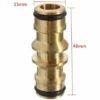 REGALI Raccord De Tuyau D'attache Rapide En Laiton à 2 Voies Pour Le Lavage Du Tuyau D'eau De Jardin De Tuyau De Voiture -Promos Raccord d'arrosage Magasin 61580266 1