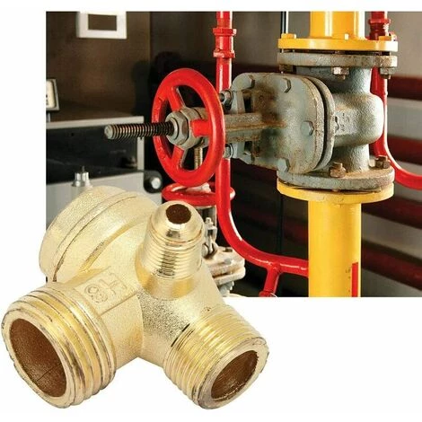 DECKON Clapet Anti-retour De Compresseur D'air à 3 Ports, Valve De Compresseur D'air, Clapet Anti-retour Unidirectionnel à Trois Voies Clapet Anti-retour En Laiton Pour Connecter Les Raccords De Tuyauterie 5 DECKON Clapet Anti-retour De Compresseur D'air à 3 Ports, Valve De Compresseur D'air, Clapet Anti-retour Unidirectionnel à Trois Voies Clapet Anti-retour En Laiton Pour Connecter Les Raccords De Tuyauterie – Image 3
