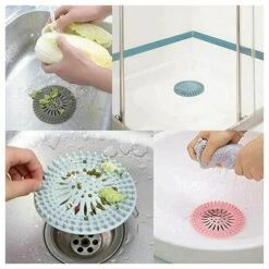 SINCèREETALI De Filtre à Cheveux En Silicone, Dispositif De Protection De Drainage Universel,pour Trous De Drainage, Utilisé Dans La Salle De Bain Et La Cuisine, La Salle De Bain, Facile à Nettoyer.(4 Pièces ) -Promos Raccord d'arrosage Magasin 63818020 2