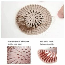SINCèREETALI De Filtre à Cheveux En Silicone, Dispositif De Protection De Drainage Universel,pour Trous De Drainage, Utilisé Dans La Salle De Bain Et La Cuisine, La Salle De Bain, Facile à Nettoyer.(4 Pièces ) -Promos Raccord d'arrosage Magasin 63818020 3