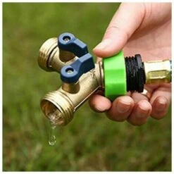 SINCèREETALI Raccord Y Forme Adaptateur De Robinet 2 Voies Laiton Tuyau D'arrosage Vanne Connecteur Pour L'irrigation De Jardin En Plein Air 5 * 5.5 * 7.5cm -Promos Raccord d'arrosage Magasin 63820918 4