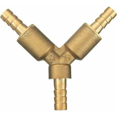 FOZIY Vanne à Boisseau Sphérique En Laiton, 10 Mm, 3 Voies, Valve à Boisseau Sphérique En Y, Raccord De Tuyau Cannelé, Adaptateur Pour Robinet, Eau, Gaz, Huile (lot De 1),Fonepro 4 FOZIY Vanne à Boisseau Sphérique En Laiton, 10 Mm, 3 Voies, Valve à Boisseau Sphérique En Y, Raccord De Tuyau Cannelé, Adaptateur Pour Robinet, Eau, Gaz, Huile (lot De 1),Fonepro – Image 2