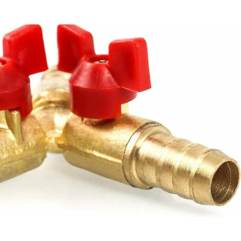 FOZIY Vanne à Boisseau Sphérique En Laiton, 10 Mm, 3 Voies, Valve à Boisseau Sphérique En Y, Raccord De Tuyau Cannelé, Adaptateur Pour Robinet, Eau, Gaz, Huile (lot De 1),Fonepro 5 FOZIY Vanne à Boisseau Sphérique En Laiton, 10 Mm, 3 Voies, Valve à Boisseau Sphérique En Y, Raccord De Tuyau Cannelé, Adaptateur Pour Robinet, Eau, Gaz, Huile (lot De 1),Fonepro – Image 3
